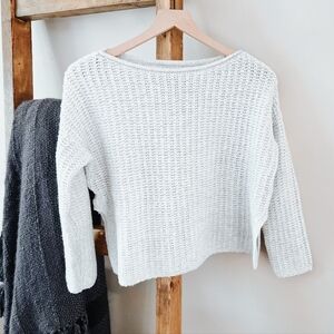 Lou& Grey Grey Knit Sweater (Size XS)